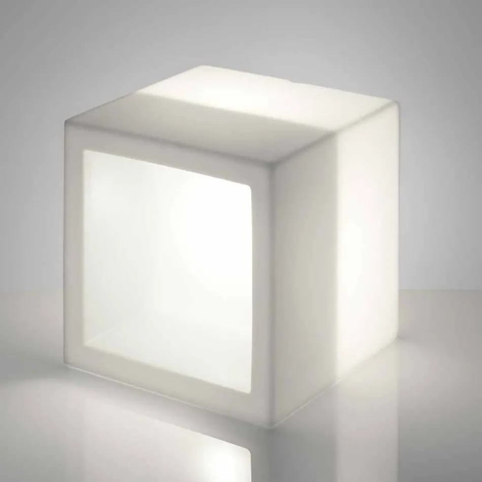 Estante luminoso de cubo Slide Open Cube de diseño moderno hecho en Italia viadurini