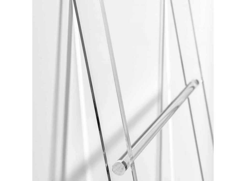 Escalera Toallero en Diseño de Plexiglás Transparente 2 Alturas - Secadoras viadurini