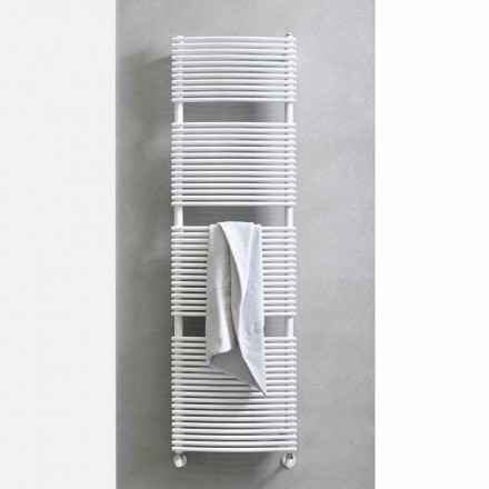 Calentador de toallas de baño hidráulico de diseño vertical en acero 1013 W - Griffin viadurini