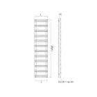 Calentador de toallas de acero al carbono con sistema hidráulico - Praline viadurini