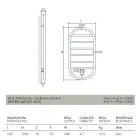 Calentador de toallas de diseño "All Round Bubble" en acero fabricado en Italia - Liso viadurini