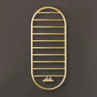 Calentador de toallas de diseño “Tutto Tondo Slim” en acero fabricado en Italia - Liso viadurini