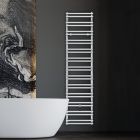 Calentador de toallas eléctrico con elementos horizontales Made in Italy - Amaretti viadurini
