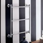 Toallero eléctrico cromado de diseño moderno modelo Gaia Scirocco H viadurini