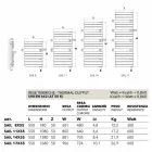 toalla diseño eléctrico en blanco acero Sail Scirocco H viadurini