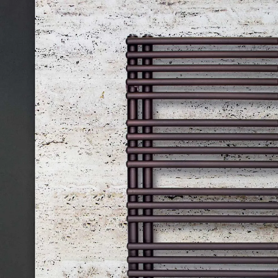 Calentador de toallas eléctrico en acero al carbono Made in Italy - Cerezas Ácidas viadurini