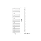 Calentador de toallas eléctrico en acero al carbono Made in Italy - Cerezas Ácidas viadurini
