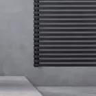 Calentador de toallas eléctrico de acero con acabado negro azabache Made in Italy - Brownies viadurini