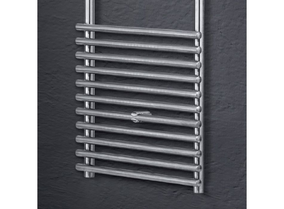 Calentador de toallas eléctrico en acero con acabado satinado Made in Italy - Peel viadurini