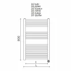 Secatoallas Eléctrico para Baño Diseño Vertical en Acero 300 W - Italo viadurini