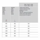 Secatoallas Eléctrico para Baño Diseño Vertical en Acero 300 W - Italo viadurini