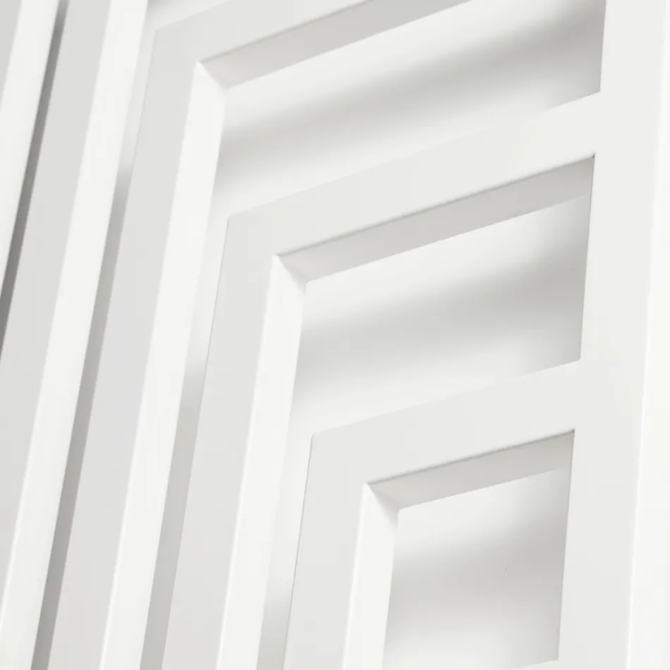 Calentador de toallas hidráulico de acero con diseño moderno fabricado en Italia - Potentia viadurini