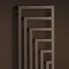 Calentador de toallas hidráulico de acero con diseño moderno fabricado en Italia - Potentia viadurini