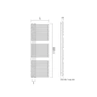 Calentador de toallas de acero al carbono con sistema hidráulico - Peanuts viadurini