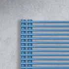 Calentador de toallas de acero al carbono con sistema mixto - Peanuts viadurini