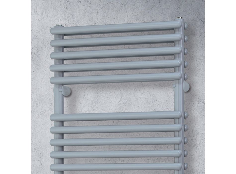 Calentador de toallas mixto con 4 series de elementos horizontales Made in Italy - Merengue viadurini