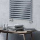 Calentador de toallas mixto con 4 series de elementos horizontales Made in Italy - Merengue viadurini