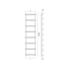 Calientatoallas Mixto con Colectores Verticales Made in Italy - Ginger viadurini