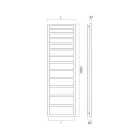 Calientatoallas Mixto de Líneas Simples en Acero Made in Italy - Pistacho viadurini