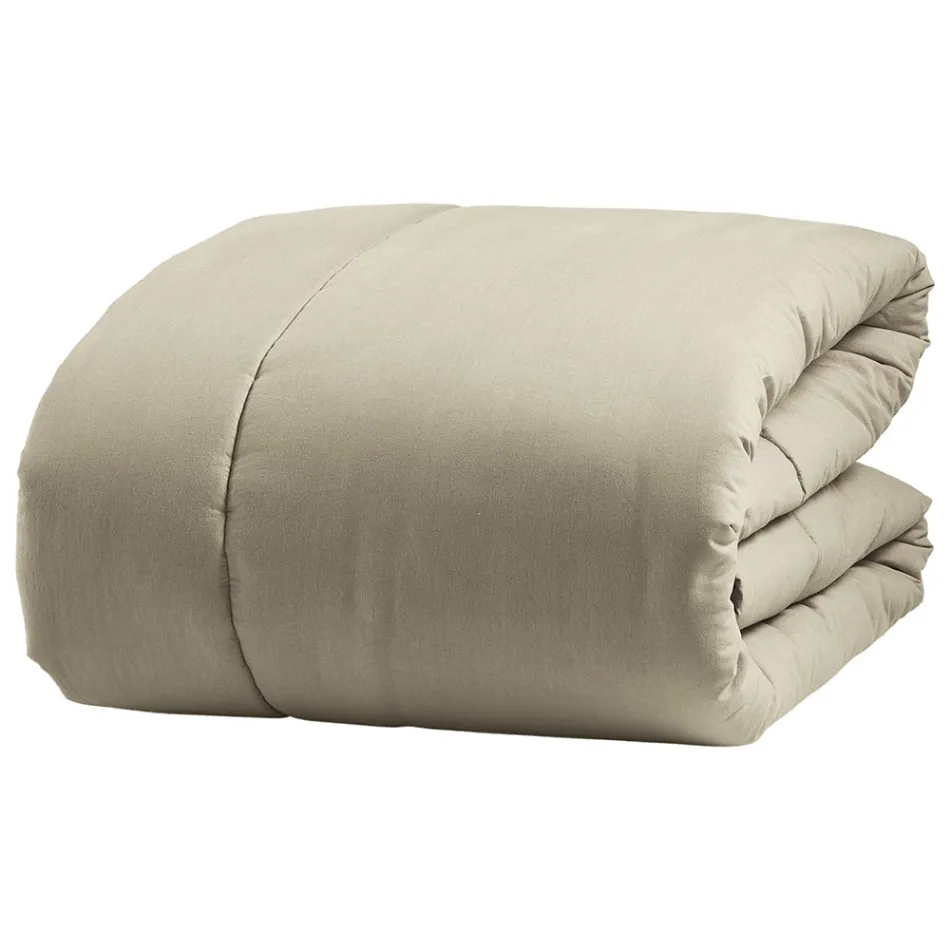 Calentador de cama doble de 350 gr/m2 en puro algodón teñido en prenda - Delicacy viadurini