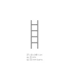 Escalera de soporte de toalla de baño de cristal acrílico transparente - Inteligente viadurini