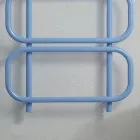 Calentador de toallas eléctrico tipo escalera en acero plano de color fabricado en Italia - Cadena viadurini