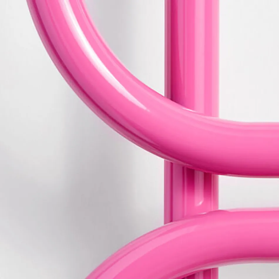 Escalera Hidráulica para Calienta Toallas en Acero Plano Coloreado Fabricada en Italia - Cadena viadurini