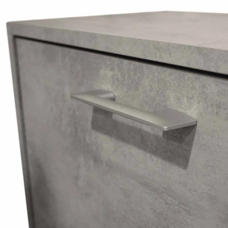 Sitover doble fila de reflectores de melamina Cleaf cemento Senis viadurini