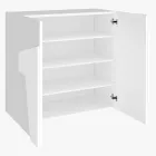 Zapatero interior con 2 puertas de melamina Made in Italy - Naditza viadurini