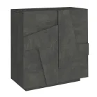 Zapatero interior con 2 puertas de melamina Made in Italy - Naditza viadurini