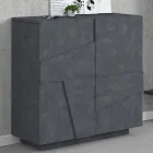 Zapatero interior con 2 puertas de melamina Made in Italy - Naditza viadurini