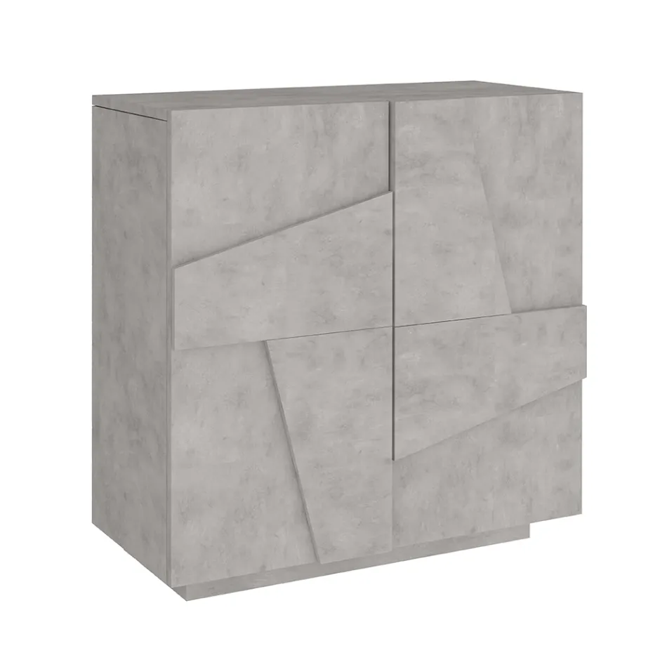 Zapatero interior con 2 puertas de melamina Made in Italy - Naditza viadurini