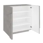 Zapatero interior con 2 puertas de melamina Made in Italy - Naditza viadurini