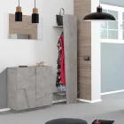 Zapatero interior con 2 puertas de melamina Made in Italy - Naditza viadurini