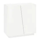 Mueble Zapatero para Salón con 2 Puertas en Melamina Made in Italy - Popilio viadurini