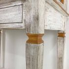 Escritorio hecho a mano en madera maciza con 4 cajones Made in Italy - Amela viadurini
