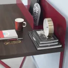 Escritorio moderno en metal coloreado y madera de roble de diseño italiano - Nadin viadurini