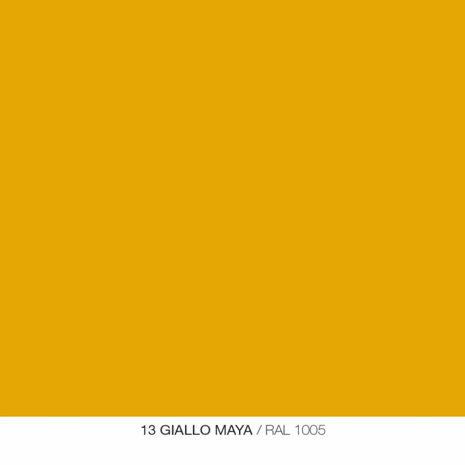 Escritorio moderno en metal coloreado y madera de roble de diseño italiano - Nadin viadurini