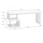 Escritorio blanco o pizarra en madera de diseño italiano 3 tamaños - Michel viadurini