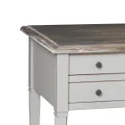 Escritorio con 5 cajones en madera maciza Made in Italy - Fontus viadurini