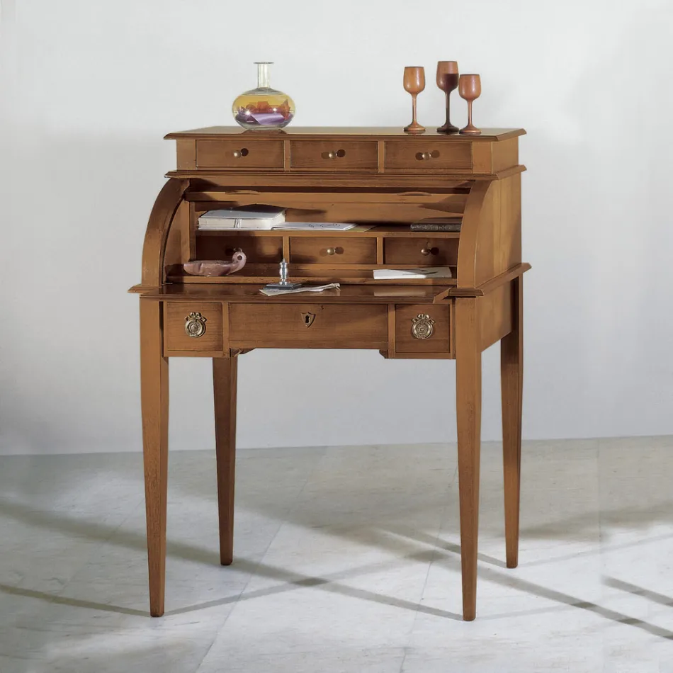 Escritorio con 6 cajones exteriores, 3 cajones interiores y 1 compartimento Made in Italy - Marte viadurini