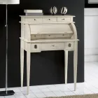 Escritorio con 6 cajones exteriores, 3 cajones interiores y 1 compartimento Made in Italy - Marte viadurini