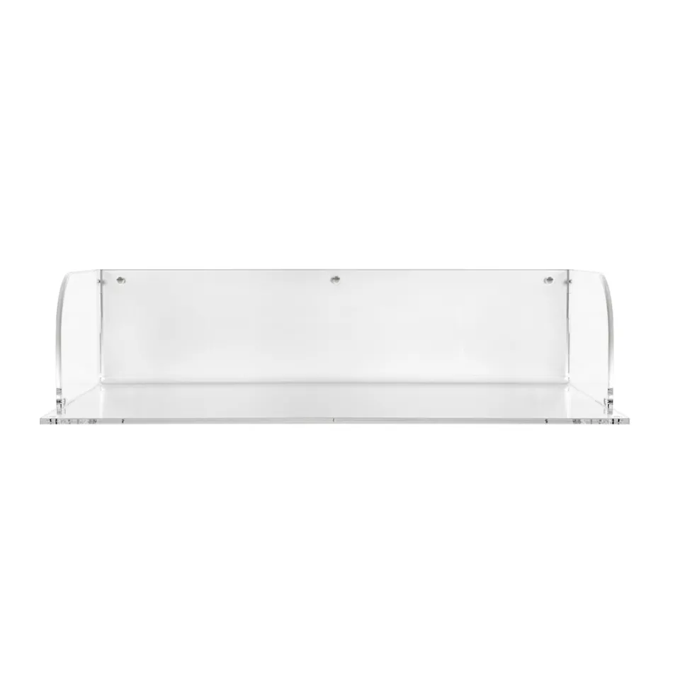 Escritorio de pared Otilia de plexiglás con diseño minimalista, fabricado en Italia. viadurini
