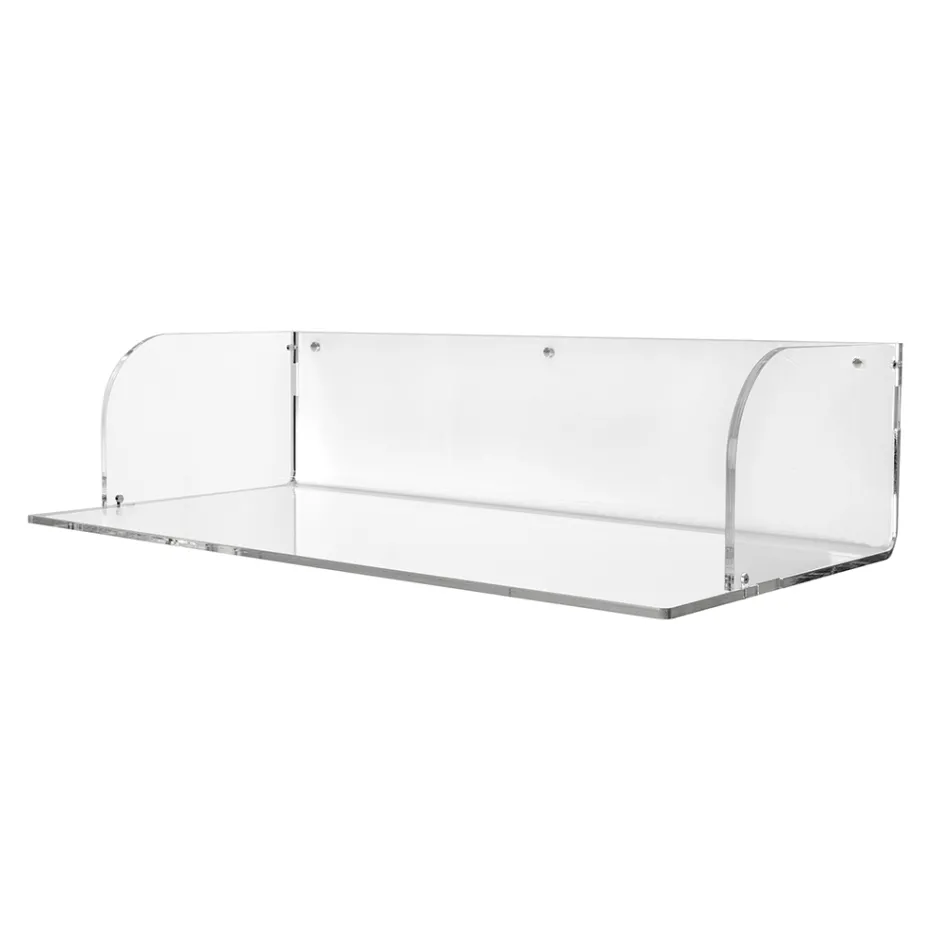 Escritorio de pared Otilia de plexiglás con diseño minimalista, fabricado en Italia. viadurini