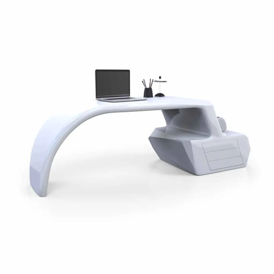 Escritorio de oficina de diseño moderno hecho en Italia. viadurini