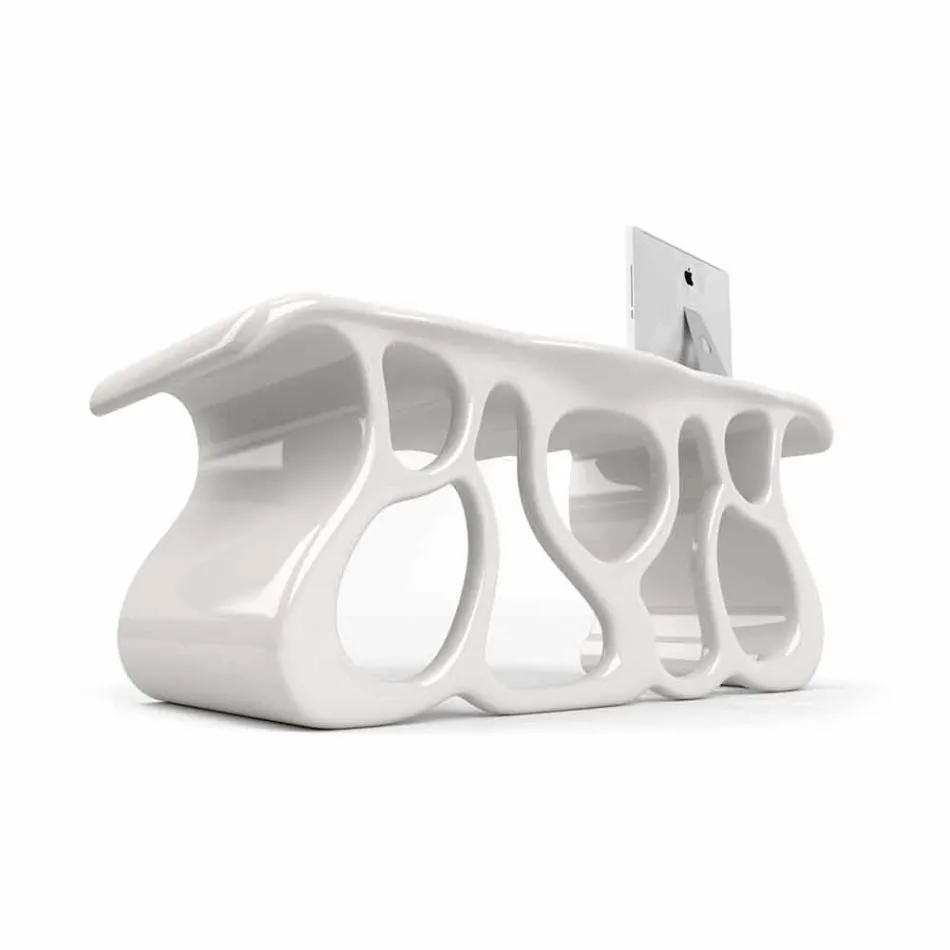 Escritorio de oficina de diseño moderno producido en Italia, Mirto viadurini