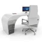 Moderno escritorio de oficina hecho en Italia, Miglianico. viadurini