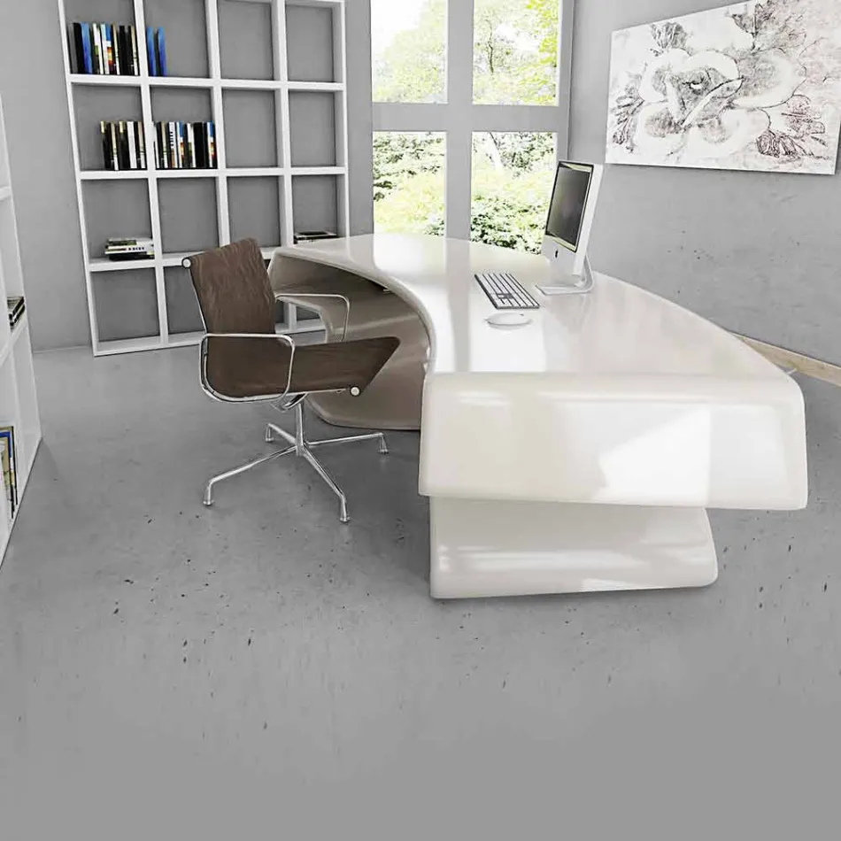 Escritorio de diseño de oficina producido en Italia, Tignale viadurini