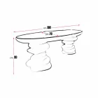 Escritorio oficina de diseño moderno hecho a mano Aldington viadurini