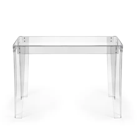Escritorio de plexiglás transparente Diseño moderno Made in Italy - Vichy viadurini